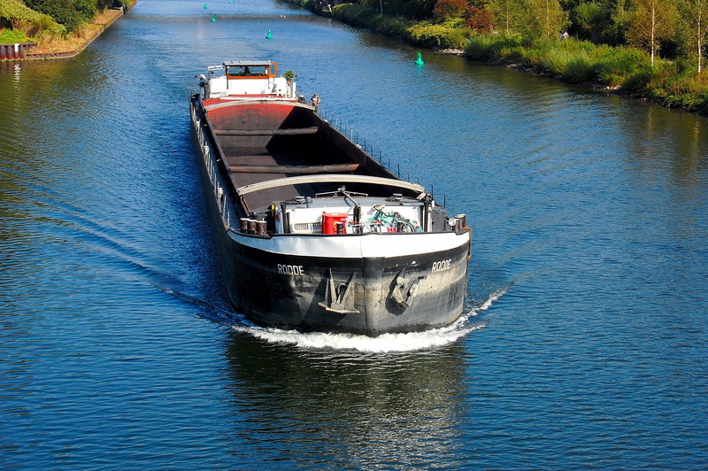 bridge, sunlight, buga, Channel, frachtschiff, blue, ruhr area, river, day, inland waterway transport, rhine herne canal, no people, mode of transportation