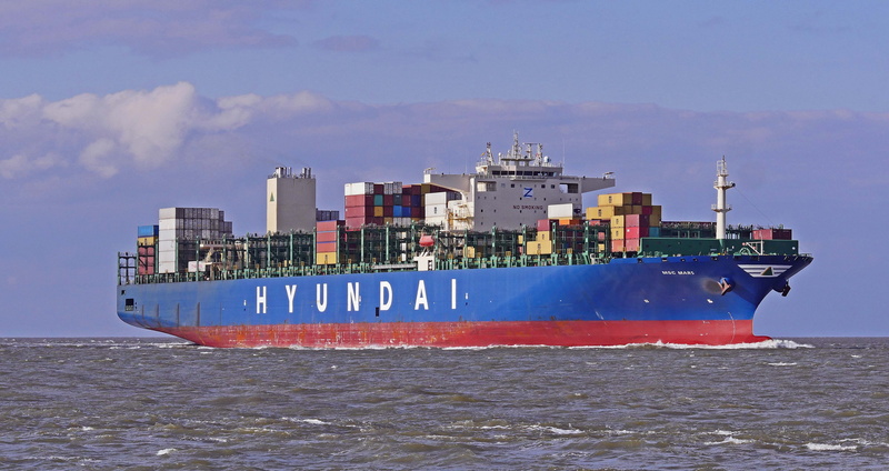 cuxhaven, landscape, mode of transportation, sea, business, outdoors, elbe, korea, container freighter, 4K, industry, frachtschiff, nautical vessel, north sea