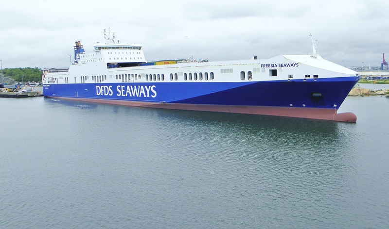 travel, leaving, denmark, cruise, seaways, western script, ship, cloud - sky, passenger craft, freighter, nature, 2K, cruise ship, sea, day, sky, text