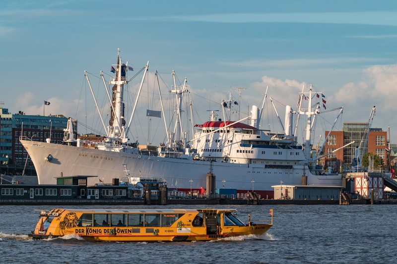 hamburg, nautical vessel, harbor, Cap San Diego, water, architecture, pier, mode of transportation, sea, built structure, hamburg landungsbrücken, freight transportation