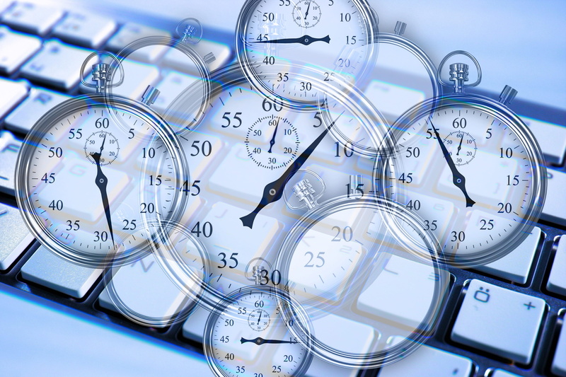 time management, minute hand, optimize, watch, glass - material, blue, company, stopwatch, organization, keyboard, transparent, self-management, business