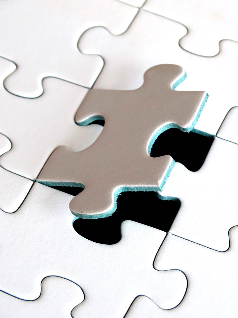 last element, puzzle, strategy, full frame, interlocked, piece, backgrounds, solution, jigsaw piece, exact fit, white color, connection, high angle view
