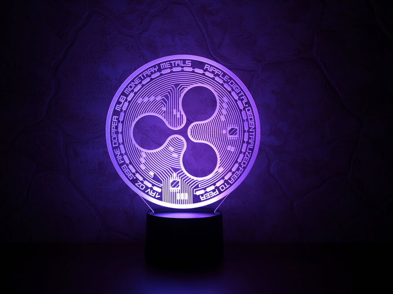ripple, xrp, coin, wall, 4K, fon, violet, cryptocurrency