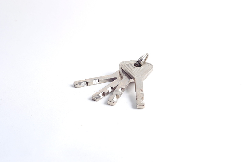 ring, metal, steel, solution, silver, 3d, silver colored, door, spanner, white background, 4K, secure, access, studio shot, copy space, white, lock, protect