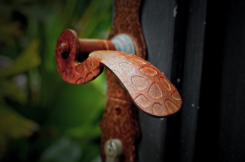 decoration, safety, old, iron, entrance, rusty, abandoned, day, unlock, door, 4K, steel, metallic, gate, wood - material, secure, damaged, weathered, corrosion