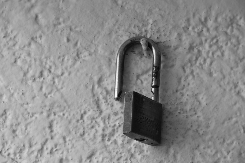 protect, security, wall, unlock, secure, unsafe, selective focus, lock, concrete, day, close-up, no people, single object, metal, built structure, padlock