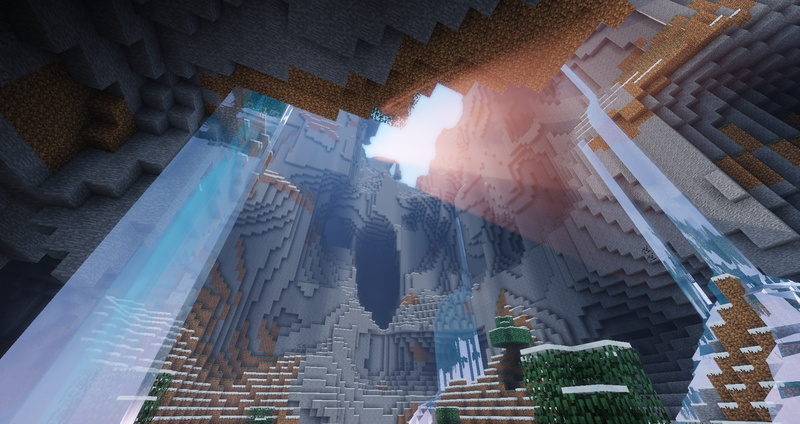 Minecraft, cave, built structure, spirituality, video games, building exterior, building, belief, plant, architectural column, architecture, sky, no people