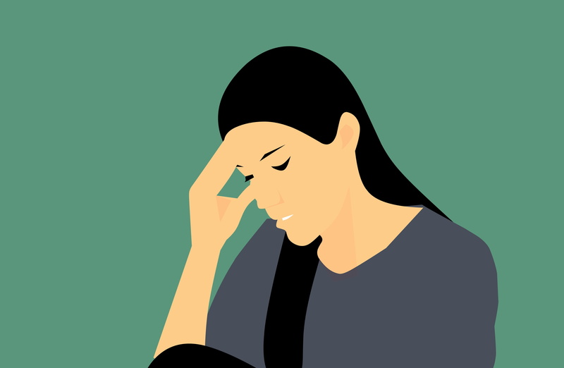 indoors, yellow, digital composite, suffering, young adult, posts, pain, tension, business person, woman, obscured face, male, stress, mother, migraine