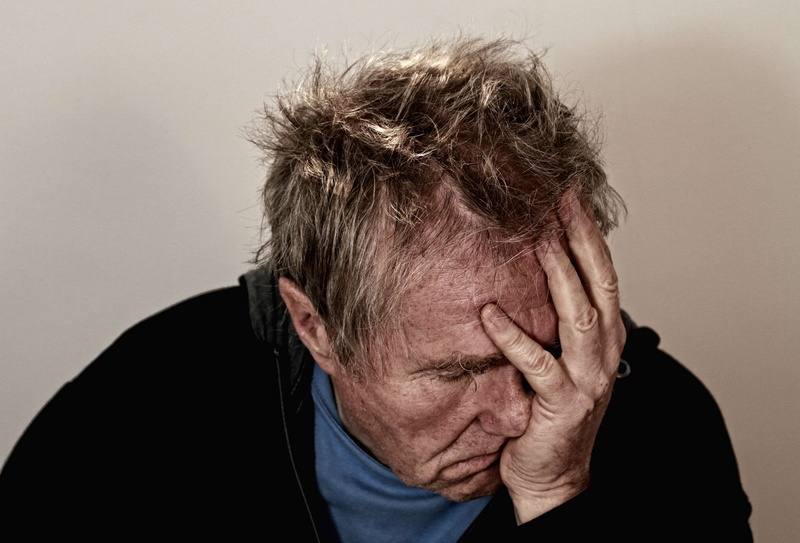 old, one person, pain, hand, hopelessness, indoors, depression - sadness, depressed, studio shot, 4K, human face, men, worried, disappointed, man, portrait