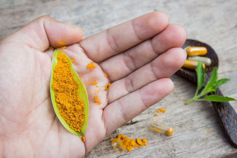 body part, 4K, herbal, medical, lifestyles, spice, human body part, green, herb, one person, doctor, finger, yellow, turmeric, powder, food and drink