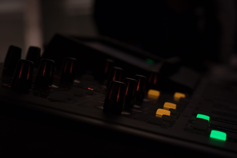 indoor, close-up, meetup, light + byte ag, nightlife, zürich, electronics industry, selective focus, no people, orange, audio equipment, control, 5K, connection