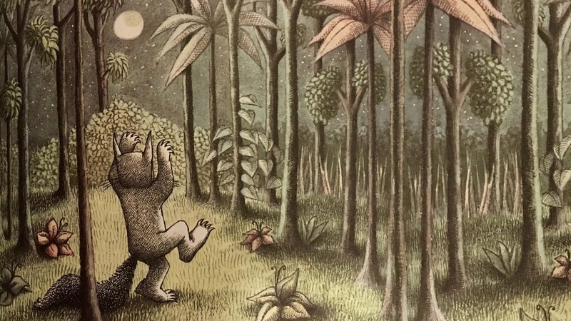 tree, forest, mammal, no people, wall - building feature, religion, animal representation, animal wildlife, art and craft, animal themes, night, 1080P