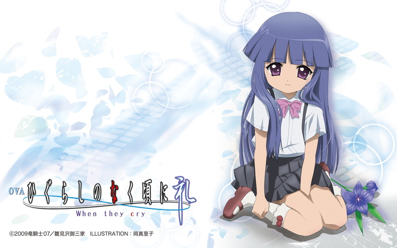 poster, flower, indoors, higurashi no naku koro ni, illustration, high angle view, blue, honey, event, table, computer Graphic, backgrounds, still life