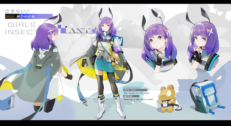 Ruo Gan Zhua, 5K, anime girls, original characters