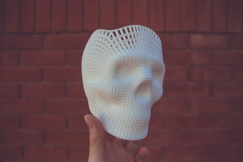 wall, body part, holidng, 3d printed, neonbrand digital marketing, one person, downtown, 5K, human hand, blog, 3d printer, las vegas, grid, skulls, printed