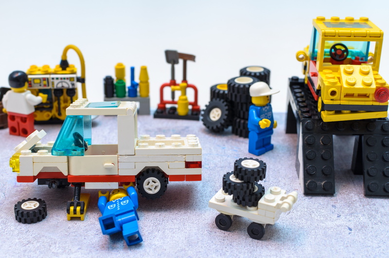 4K, toy car, industry, bricks, machinery, lego, technology, fun, wheel, minifigures, repair, no people, childhood, toys, toy, transportation, truck, construction industry