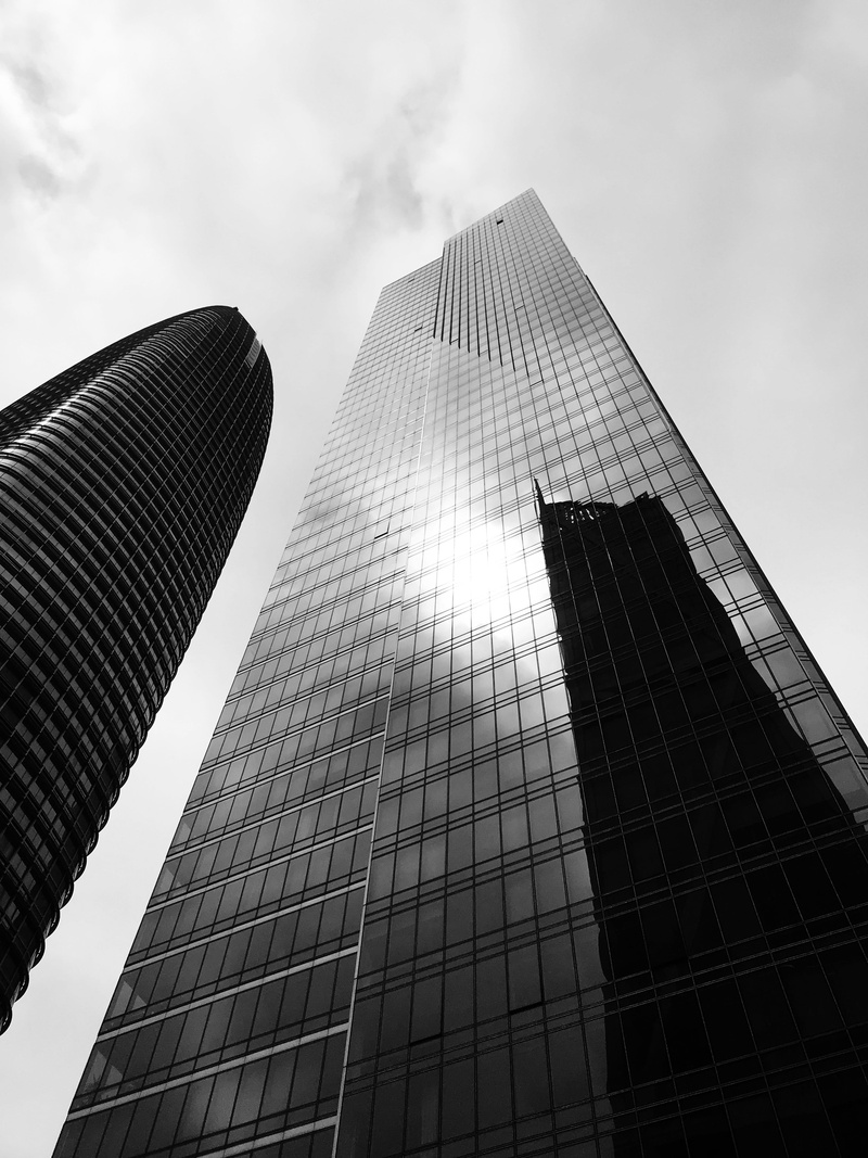 day, concrete jungle, office, building, no people, financial district, city, modern, outdoors, architecture, steel, sky, photography, glass - material