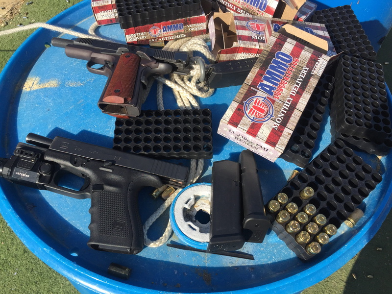 day, equipment, aggression, no people, outdoors, close-up, 9mm, 45 caliber, military, ammo drop, firearm, 223, violence, technology, arm, weapon, handgun
