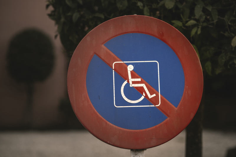 restriction, symbol, 4K, help, no people, blue, people, adult, white, shape, day, access, patient, accessibility, road sign, disabled, disability, parking