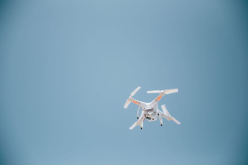 technology, quadcopter, motion, aerial, 2K, background, monitoring, flight, delivery, fly, filming, blue, control, videography, clouds, plane, robot, no people