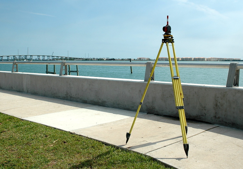 railing, day, topographic, tripod, safety, tower, construction, outdoor, worker, ladder, sunlight, sea, tool, measure, walk, level, road, architecture