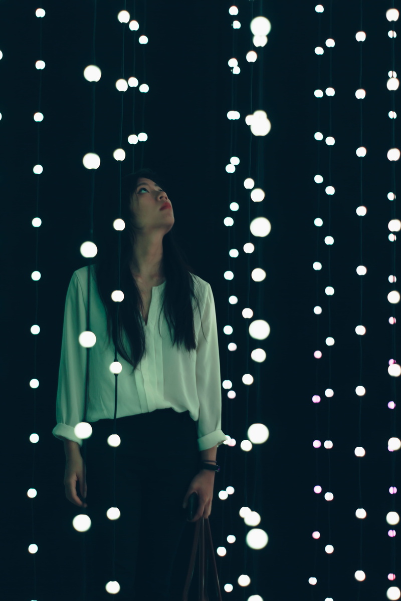 art, adult, hairstyle, pattern, san diego, portrait, wander, women, young adult, wonderspaces san diego, one person, beautiful woman, lighting equipment