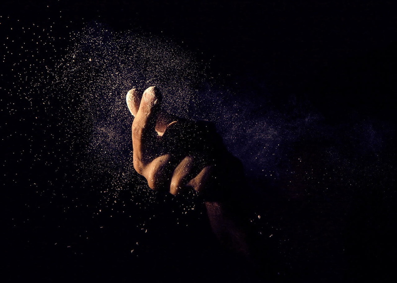 men, studio shot, one person, one man only, real people, people, close-up, sand, motion, human hand, painting, black background, sign, s, snap, indoors