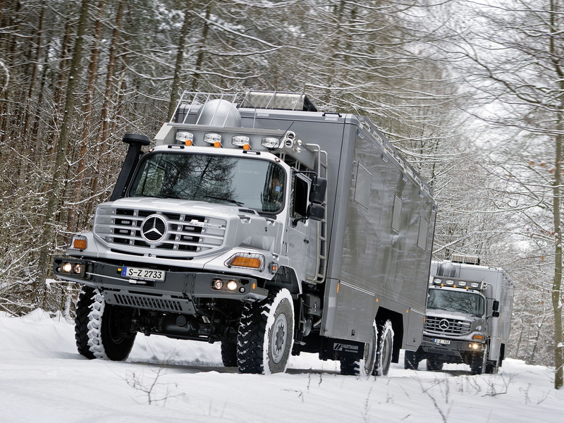 zetros, 2733a, mercedes, motorhome, benz, camper, vehicle, 1080P, 2011, offroad, expedition, 6x6