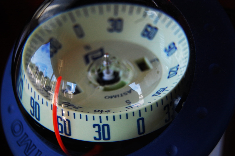 instrument of measurement, time, preparation, scale, close-up, blue, reflection, shape, Compass Point, Sea, no people, single object, geography, fish-eye lens