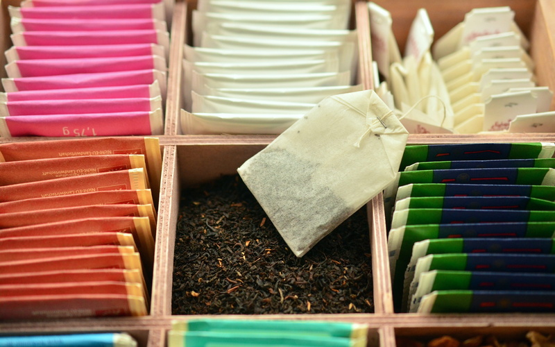 herbal tea, indoors, tea, fruit tea, organizer, abundance, store, variation, order, tea granules, arrangement, tee, market stall, teatime, tea bags, drink