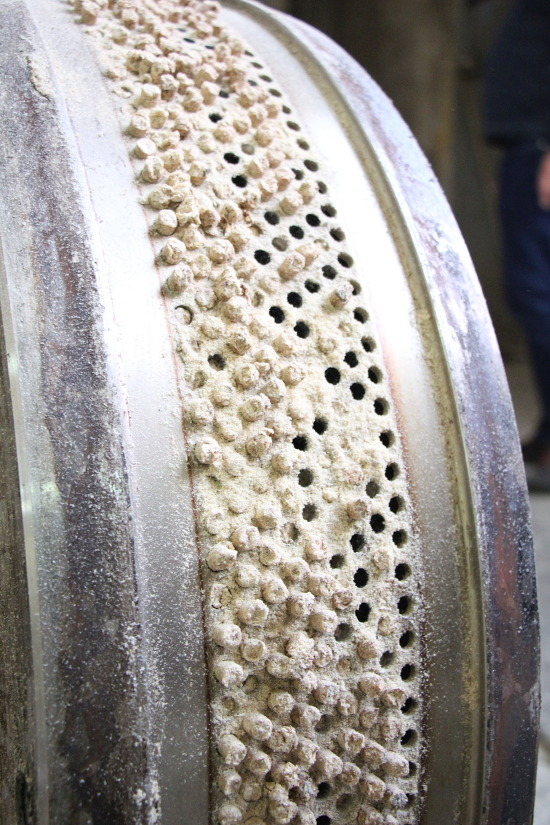 shape, food, hole, directly above, technology, pellet, no people, granules, high angle view, freshness, focus on foreground, pattern, machinery, equipment