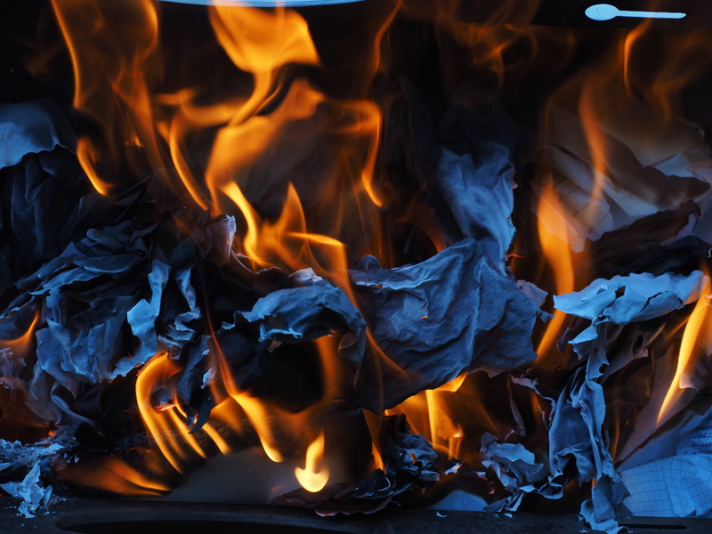 log, high angle view, full frame, heat - temperature, orange, fire, heat, shredding, 4K, no people, burn, orange color, ash, long exposure, bonfire, blue