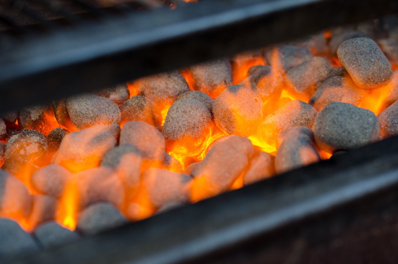 barbecue grill, business, nature, orange color, burn, glowing, heat, fire - natural phenomenon, burning, food, preparation, barbecue, smoke, ignite, coal
