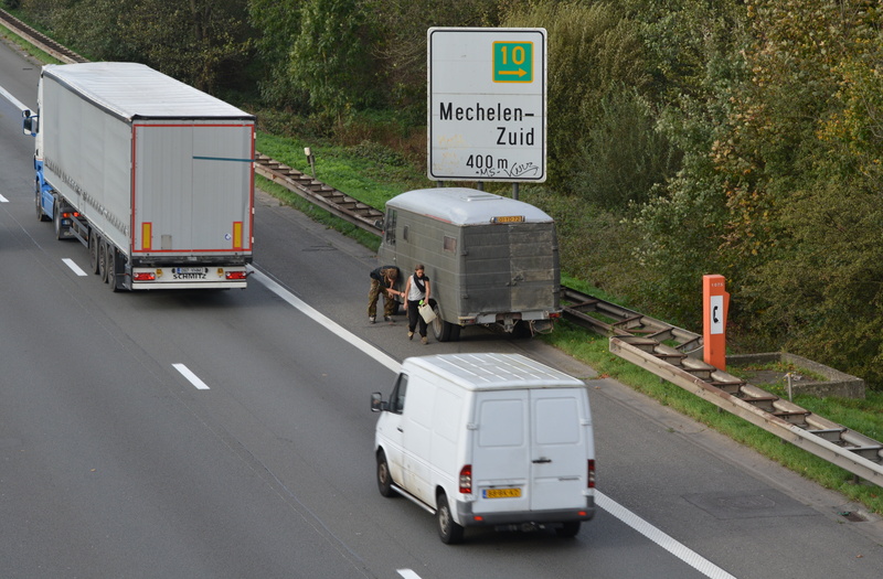 highway, people, mode of transportation, motor vehicle, 5K, commercial land vehicle, nature, text, truck, day, autostrade, land vehicle, outdoors, communication