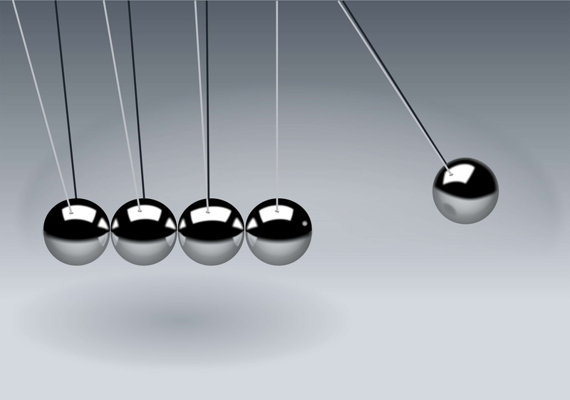 science, black and white, shiny, indoors, studio shot, fashion, gray background, copy space, fun, in a row, action, transparent, balls, reaction, hanging