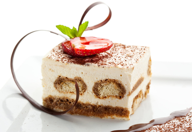 no people, close-up, dessert, sweet food, mint leaf - culinary, indoors, strawberries, studio shot, temptation, 1080P, Tiramisu, berries, cream, still life