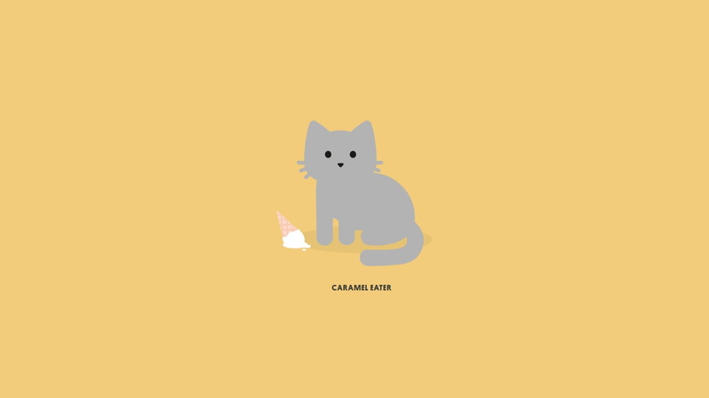 ice cream, hufflepuff, kitty, caramel, 1080P