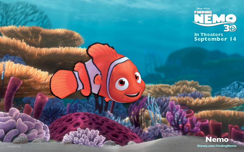 finding, walt, d, 1080P, disney, nemo