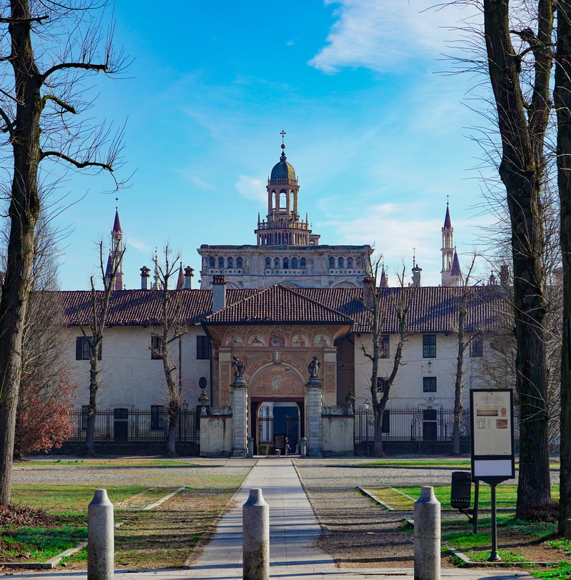 certosa di pavia, plant, the late-gothic, history, building exterior, renaissance, city, 1500, pavia, building, sanctuary, catholic, architecture, no people