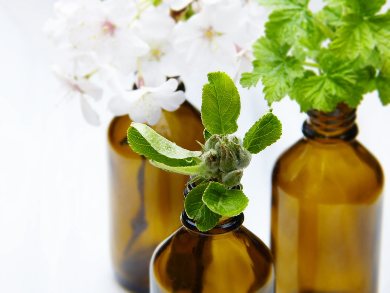 apple blossom, cosmetics, essential oils, glass, body care, homeopathic medicine, close-up, indoors, vial, wellness, self-made, aromatherapy oil, fragrances