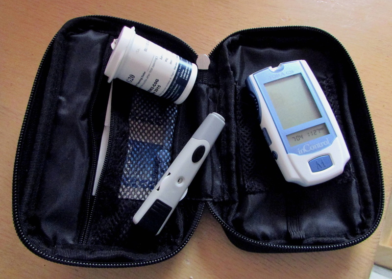 finger, high angle view, glucose, leather, black, medium group of objects, healthcare and medicine, 4K, diabetic, blue, portable information device, sugar