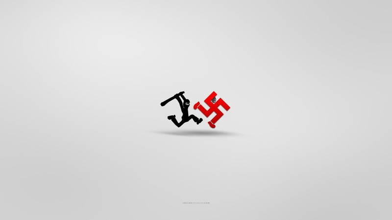Ninjas, motion, 720P, copy space, risk, guidance, minimalistic, sign, opportunity, symbol, white background, white color, studio shot, still life, swastika