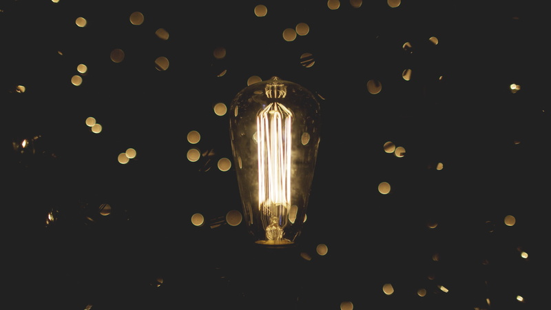 single Object, illuminated, bulb, glowing, closeup, lighting Equipment, shiny, symbol, dark, question, series, love, ideas, glass - Material, bright, lantern