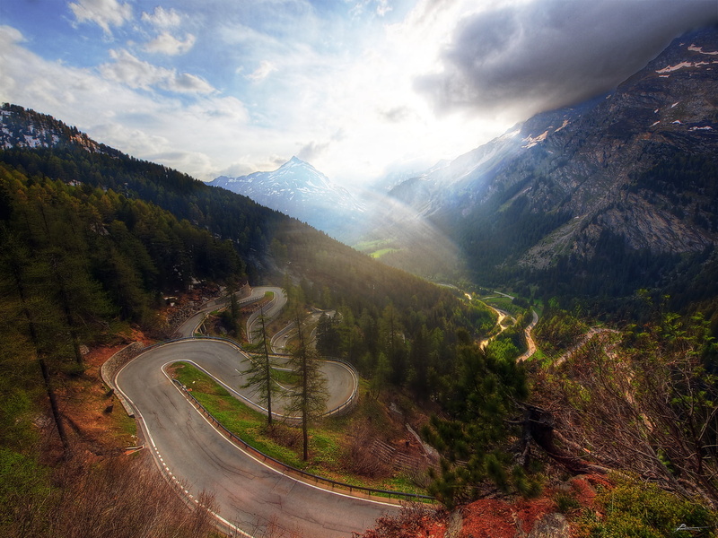 sky, aerial view, serpentine, wet, lents, travel, nature, europe, gray, long way down, pathway, road, outdoors, daytime, fauna, scenics, clouds, mist, dex