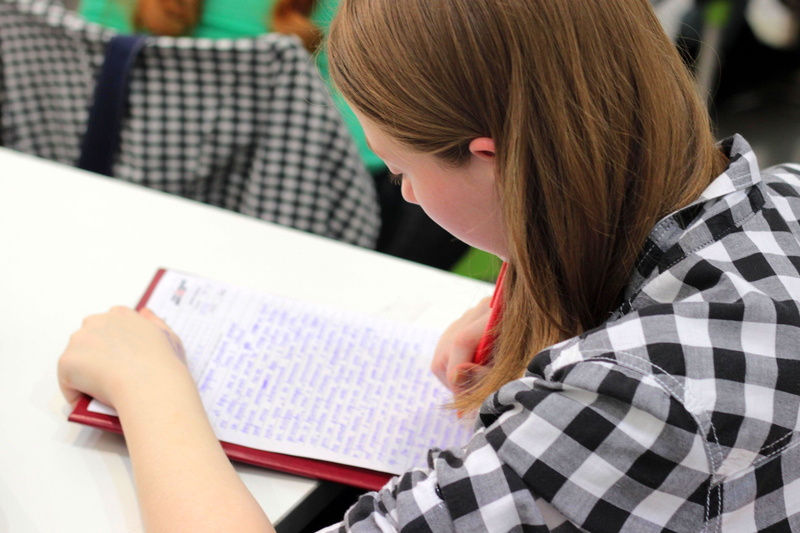 homework, studying, one person, long hair, portrait, headshot, woman, learning, student, activity, book, reading, brown hair, hair, holding, 4K, person