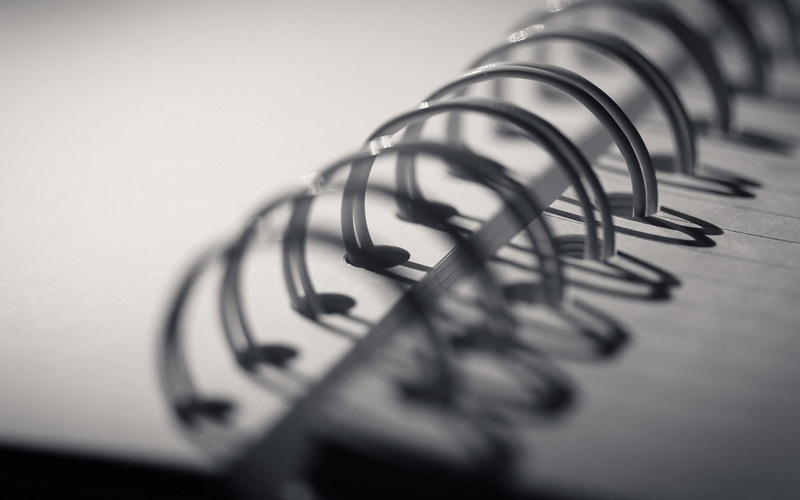 720P, notebooks, blurred, spiral, books, macro
