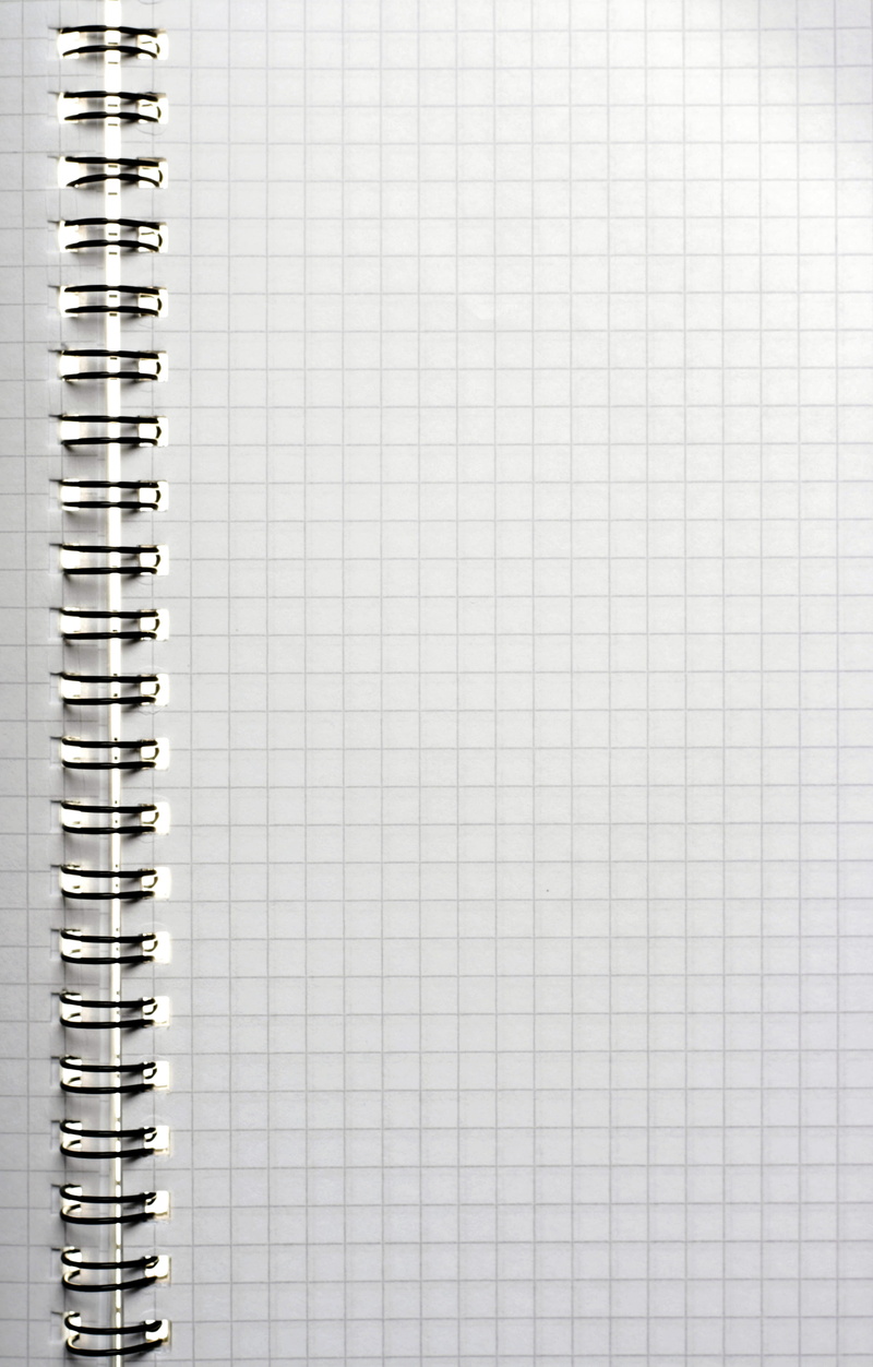 white color, education, spiral, close-up, indoors, blank, page, open, studio shot, no people, message, 4K, white background, copy space, note pad, spiral notebook