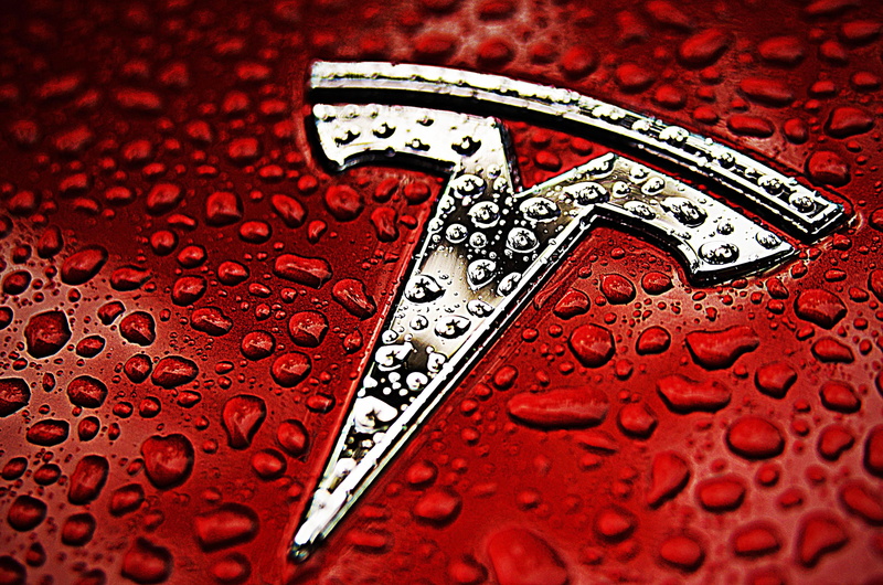 logo, 4K, Tesla
