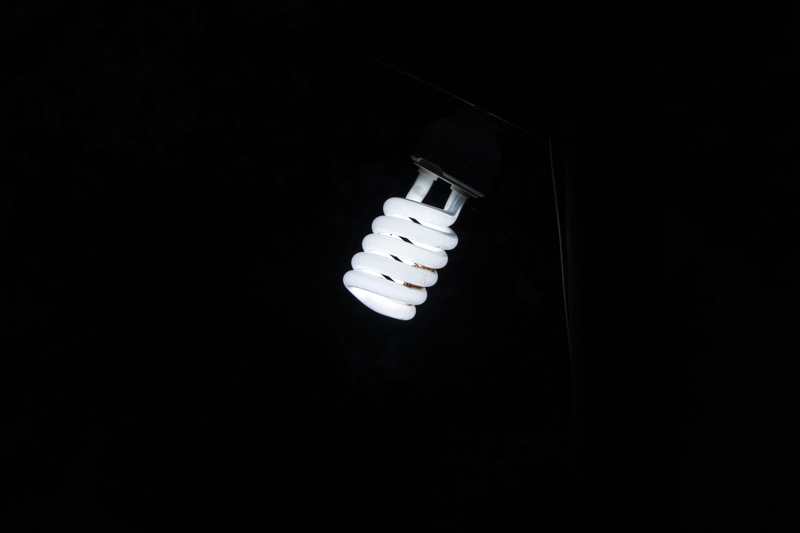 dark, low angle view, 5K, no people, single object, black color, lighting equipment, electricity, light, energy efficient, cable, close-up, bulb, technology