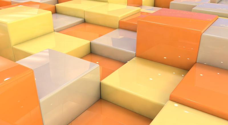 reflections, retail, large group of objects, package, amazing, container, blocks, orange color, box - container, fantastic, 3D, no people, 3dcinema4d